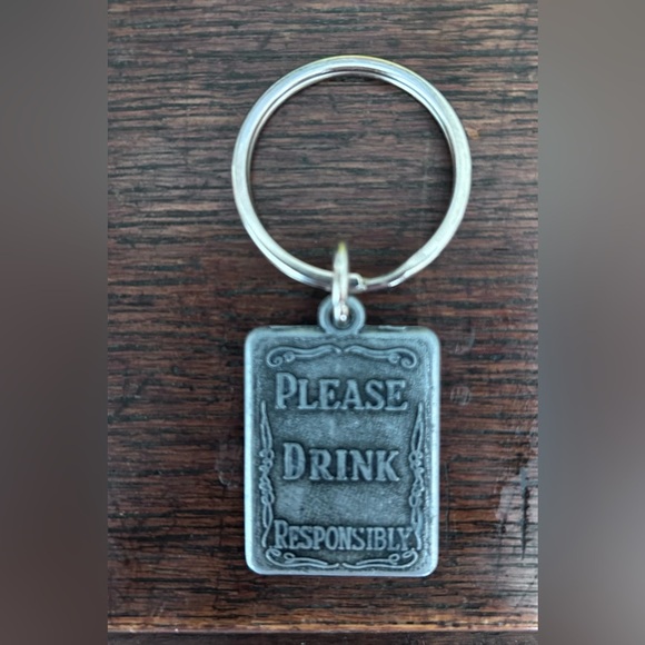 Vintage Jack Daniel's Silver Keychain - Picture 2 of 2